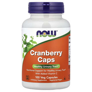 NOW Foods, Cápsulas de Cranberry, 100 Cápsulas Vegetais