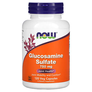 NOW Foods, Sulfate de glucosamine, 750 mg, 120 capsules végétales