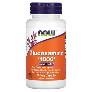 NOW Foods, Glucosamina '1000', 60 cápsulas vegetales
