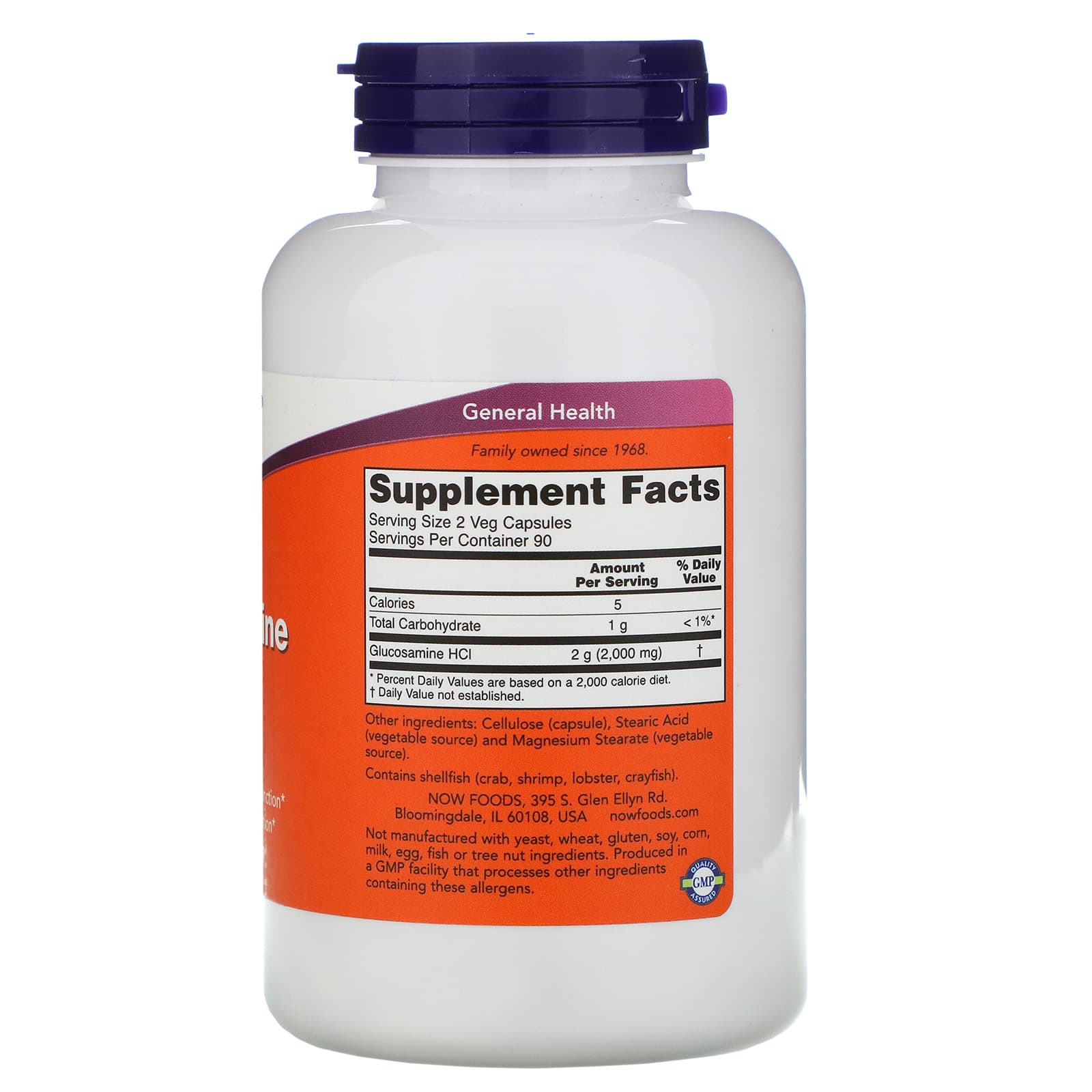 NOW Foods, Glucosamine '1000', 180 Veg Capsules