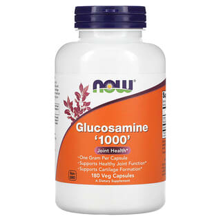 NOW Foods, Glucosamine '1000', 180 capsules végétariennes