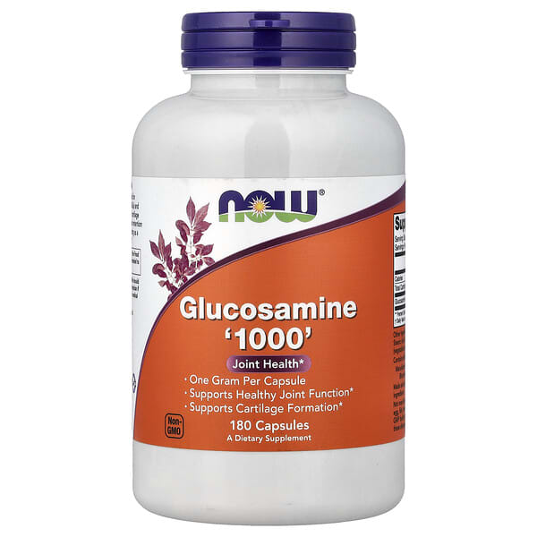 NOW Foods Glucosamine '1000', 180 Capsules (1,000 mg per Capsule)