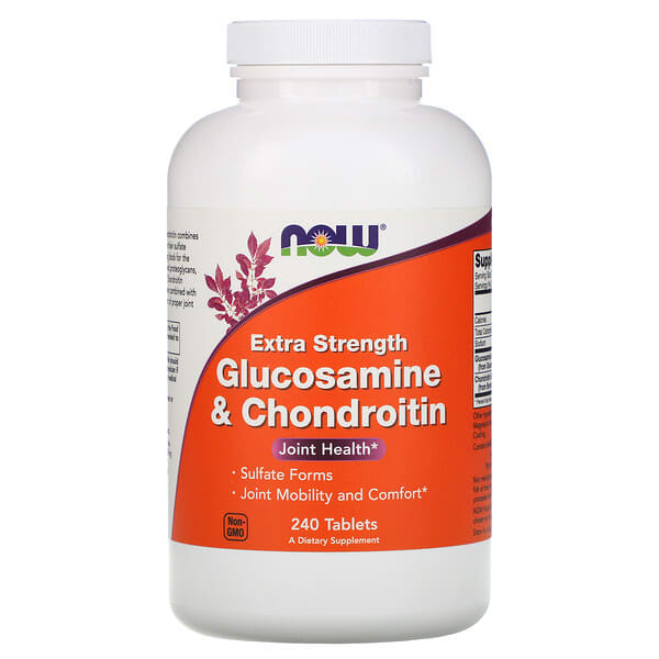 NOW Foods, Glucosamine & Chondroitin, Extra Strength, 240 Tablets