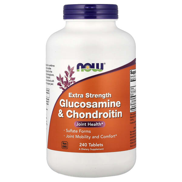 NOW Foods Glucosamine & Chondroitin, 240 Tablets