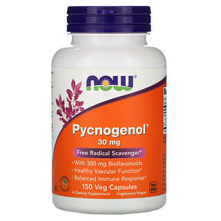 NOW Foods, Pycnogenol, 30 mg, 150 capsules végétariennes