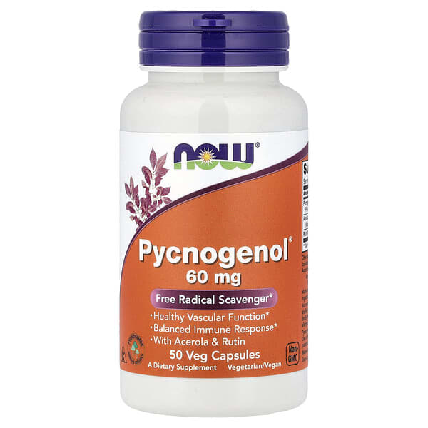 Pycnogenol® With Acerola & Rutin, 50 Veg Capsules