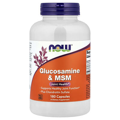 NOW Foods, Glucosamine & MSM, 180 Vegetarian Capsules
