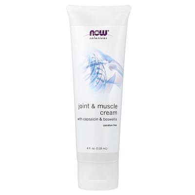 NOW Foods, Solutions, Joint and Muscle Cream, 4 fl oz (118 ml)