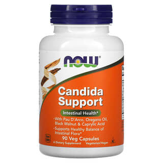 NOW Foods, Candida Support, 90 capsules végétales