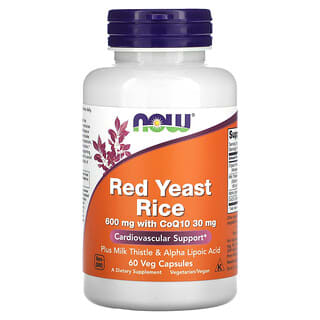 NOW Foods, Red Yeast Rice, 60 Veg Capsules