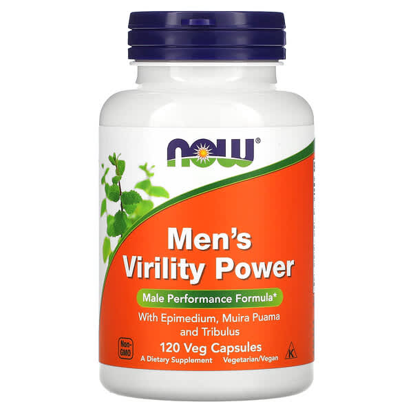 NOW Foods, Men's Virility Power, 120 рослинних капсул