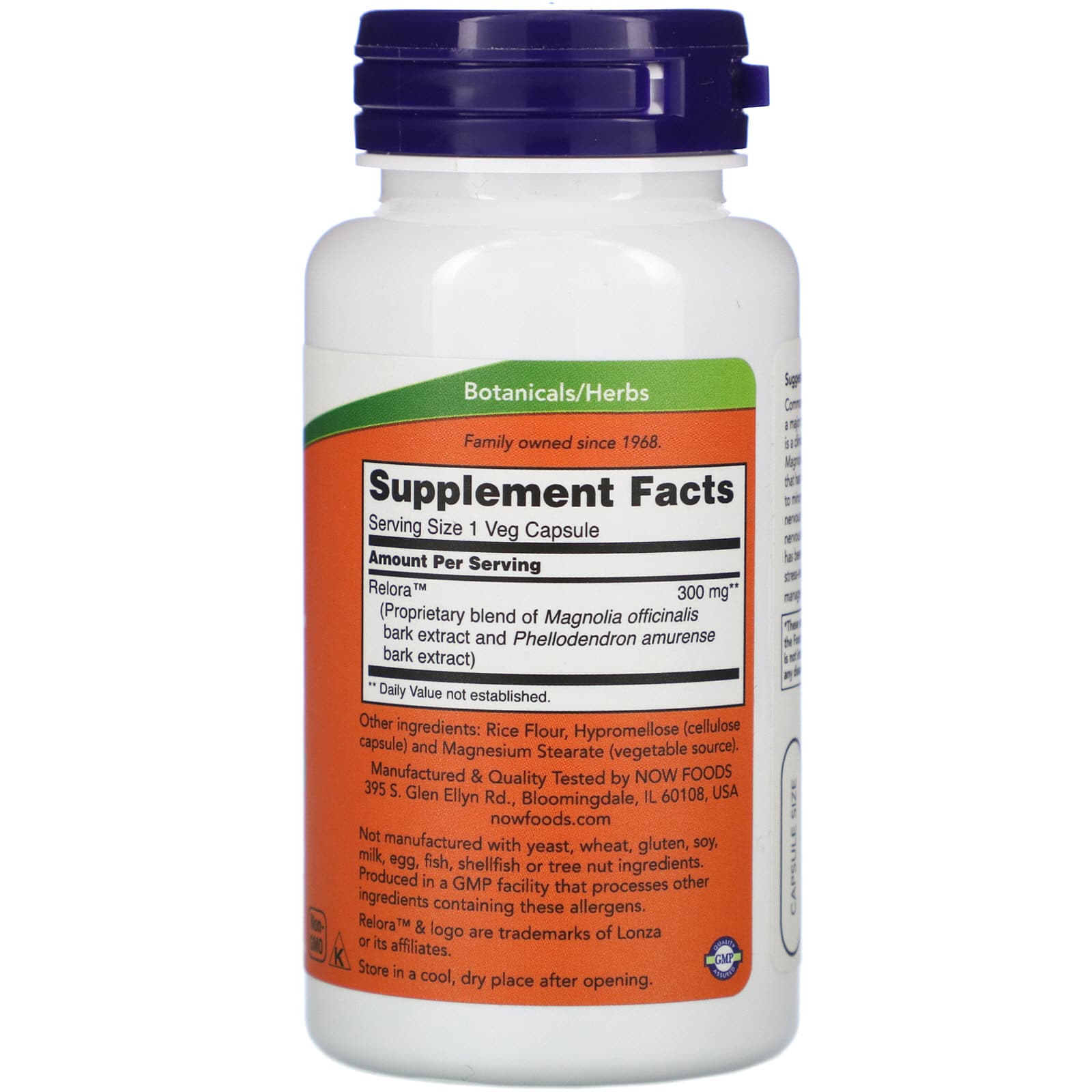 NOW Foods, Relora, 300 mg, 60 Veg Capsules