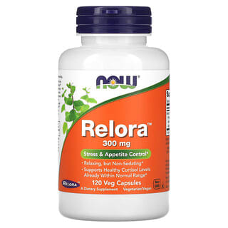 NOW Foods, Relora, 300 мг, 120 рослинних капсул