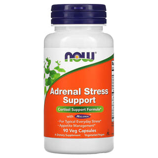 NOW Foods, Super Cortisol Support, препарат для поддержания уровня кортизола, 90 растительных капсул