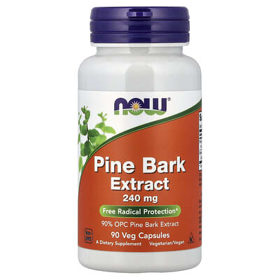 NOW Foods, Pine Bark Extract, 240 mg, 90 Veg Capsules