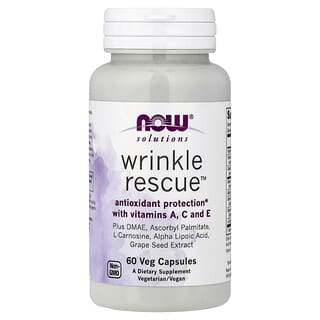 NOW Foods, Solutions, Rescate antiarrugas, 60 cápsulas