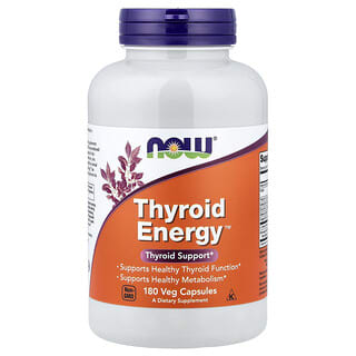 NOW Foods, 甲狀腺能量，180 粒素食膠囊
