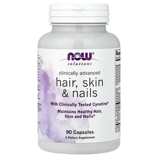 NOW Foods, Solutions, Clinically Advanced Hair, Skin & Nails, 90 Capsules