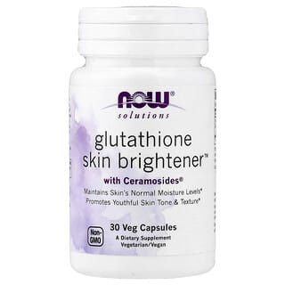 NOW Foods, Solutions, Glutathione Skin Brightener™, 30 Veg Capsules