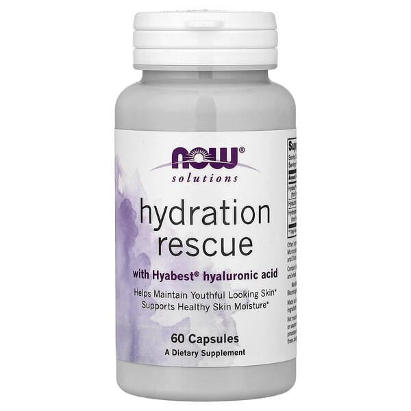 Solutions, Hydration Rescue with Hyabest® Hyaluronic Acid, 60 Capsules