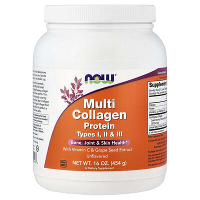 Norland NOW Foods, Multi Collagen Protein, Unflavored, 16 oz (454 g) supplement Uganda UGX 131895