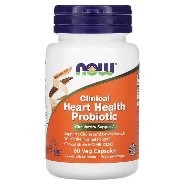 NOW Foods‏, Clinical Heart Health Probiotic, 60 Veg Capsules