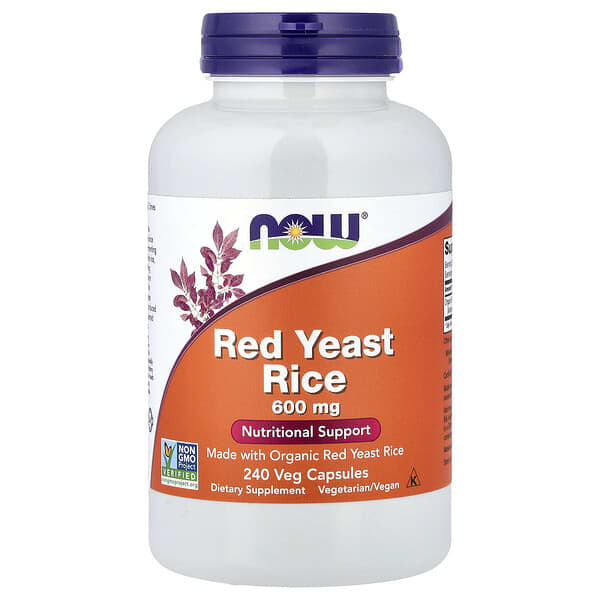 NOW Foods, Red Yeast Rice, 600 mg, 240 Veg Capsules