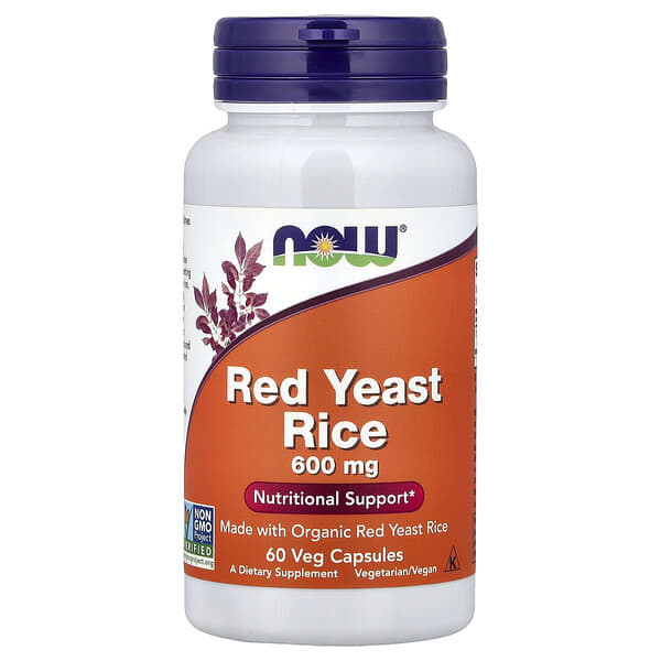 Red Yeast Rice, 60 Veg Capsules (600 mg per Capsule)