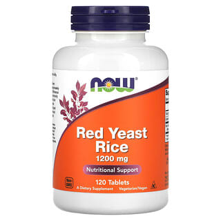 NOW Foods, Red Yeast Rice, 1,200 mg, 120 Tablets