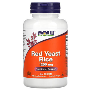 NOW Foods, Red Yeast Rice, 1,200 mg, 60 Tablets