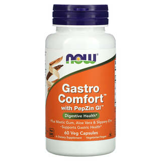 NOW Foods, Gastro Confort avec PepZin GI, 60 capsules végétariennes