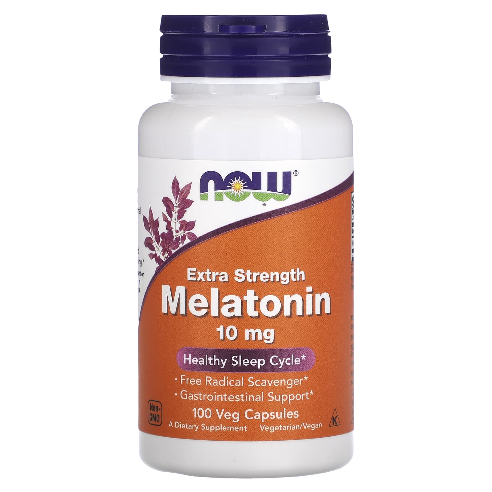 NOW Foods, Extra Strength Melatonin, 10 mg, 100 Veg Capsules