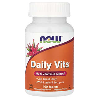 NOW Foods, Daily Vits™, Multivitamine & Mineralen, 100 tabletten