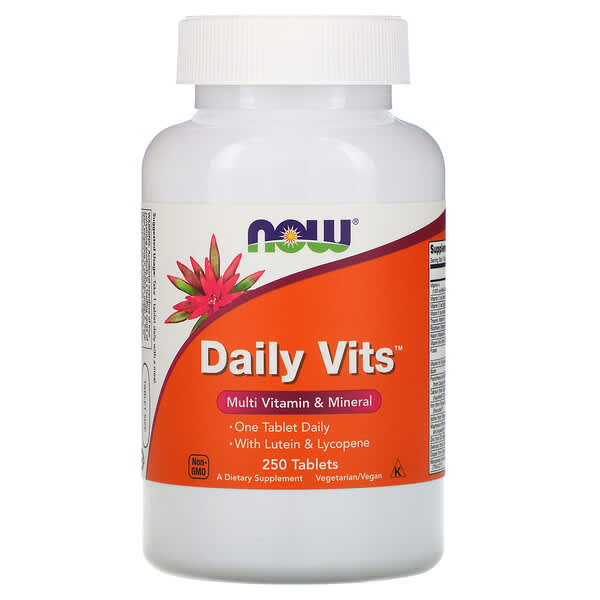 NOW Foods, Daily Vits, Multi Vitamin &amp; Mineral, 250 Tablets