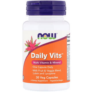 NOW Foods, Daily Vits, Multi Vitamin & Mineral, 30 Veg Capsules
