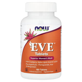 NOW Foods, Eva-Tabletten, Überagendes Multivitamin für Frauen, 180 Tabletten