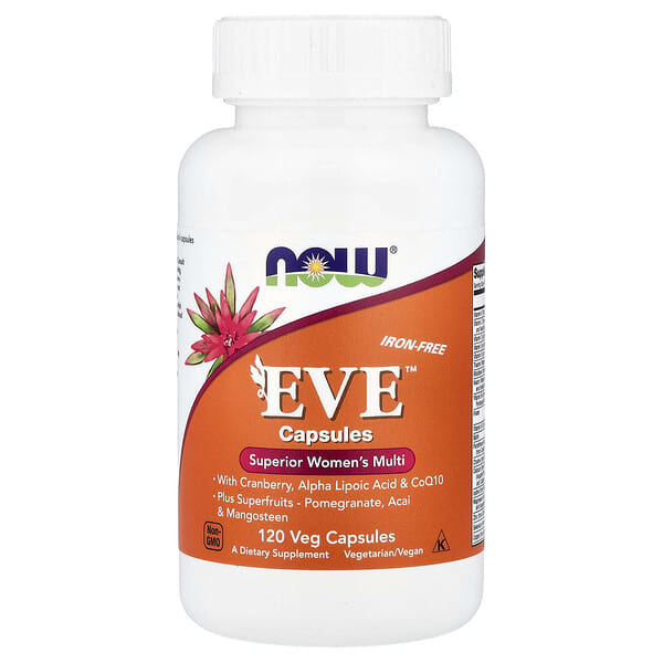 NOW Foods Eve™, Superior Women's Multi, Iron-Free, 120 Veg Capsules