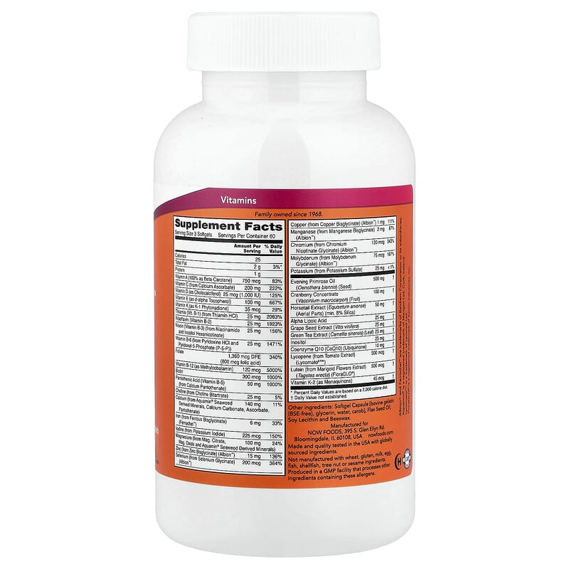 NOW Foods, EVE Superior Women's Multi, 180 Softgels | iHerb
