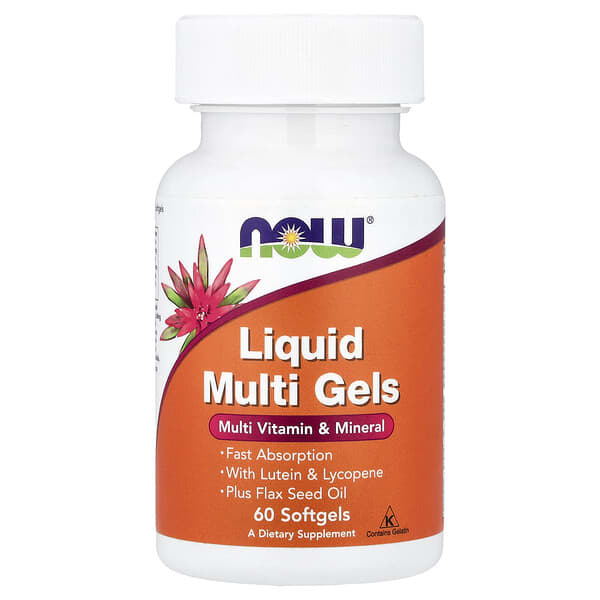 NOW Foods Liquid Multi Gels, 60 Softgels
