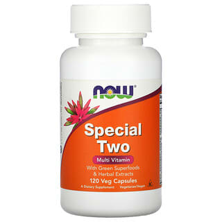 NOW Foods, Special Two, Multivitamines, 120 capsules végétariennes