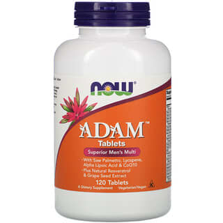 NOW Foods, ADAM, Superior Men's Multi, hochwertiges Multivitamin für Männer, 120 Tabletten