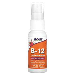 NOW Foods, B-12 Liposomal Spray, 1,000 mcg, 2 fl oz (59 ml)