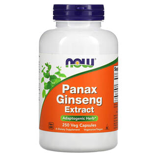 NOW Foods, Panax Ginseng Extract, Panax ginseng-Extrakt 250 vegetarische Kapseln