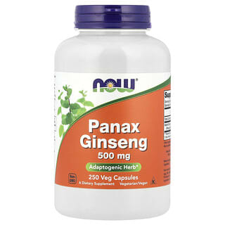 NOW Foods, Panax Ginseng, 1,000 mg , 250 Veg Capsules (500 mg per Capsule)