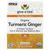 Curcuma biologique et gingembre, Sans caféine, 24 sachets de thé, 48 g