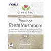 Thé aux champignons Rooibos Reishi, Sans caféine, 24 sachets de thé, 48 g