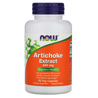 NOW Foods, Artichoke Extract, 450 mg, 90 Veg Capsules