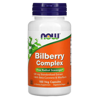 NOW Foods, Bilberry Complex, 100 Veg Capsules