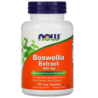 NOW Foods, Extracto de Boswellia, 250 mg, 120 cápsulas vegetales