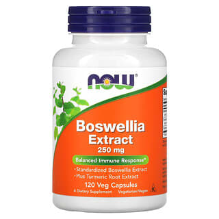 NOW Foods, Extracto de Boswellia, 250 mg, 120 cápsulas vegetales